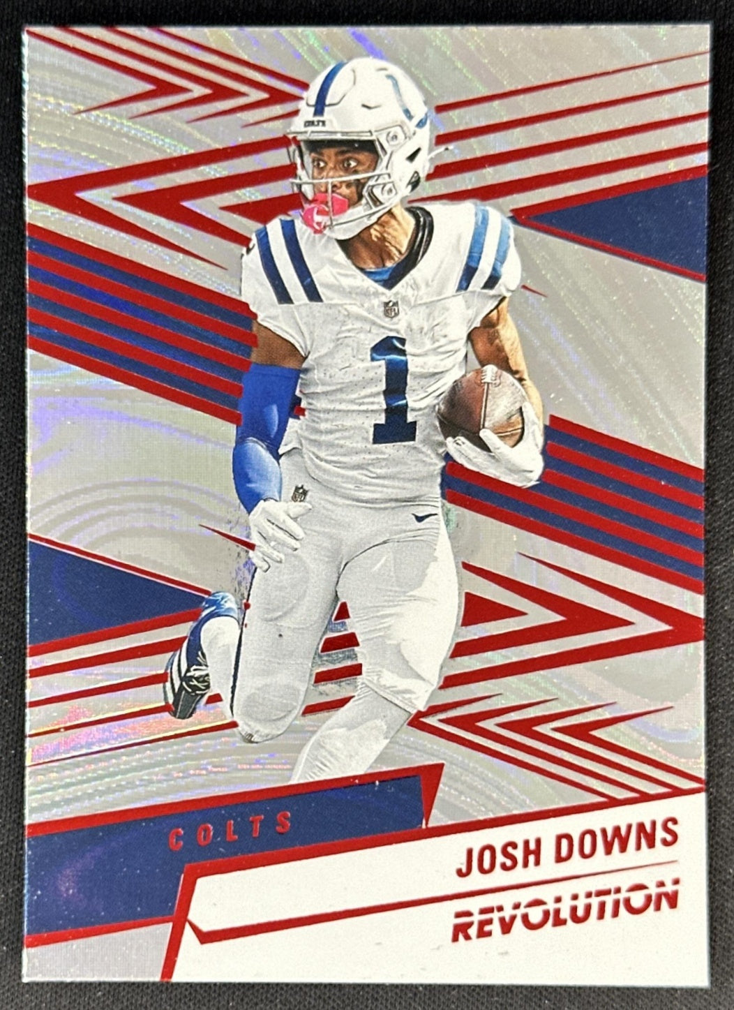 Josh Downs 2025 Panini Revolution Red Swirl Colts