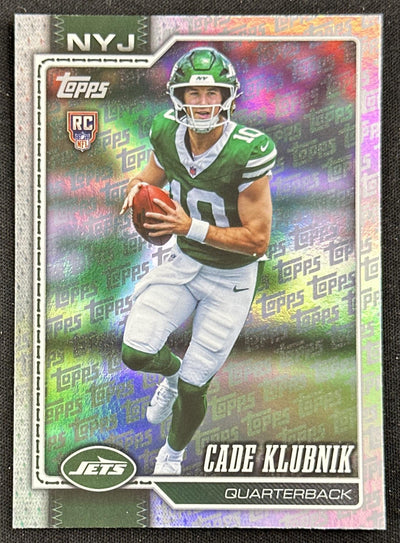 Cade Klubnik 2026 Topps Flagship Fanatics Foil Jets Sports Trading Card