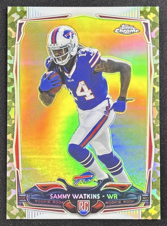 Sammy Watkins 2014 Topps Chrome Camo Refractor /499 Bills