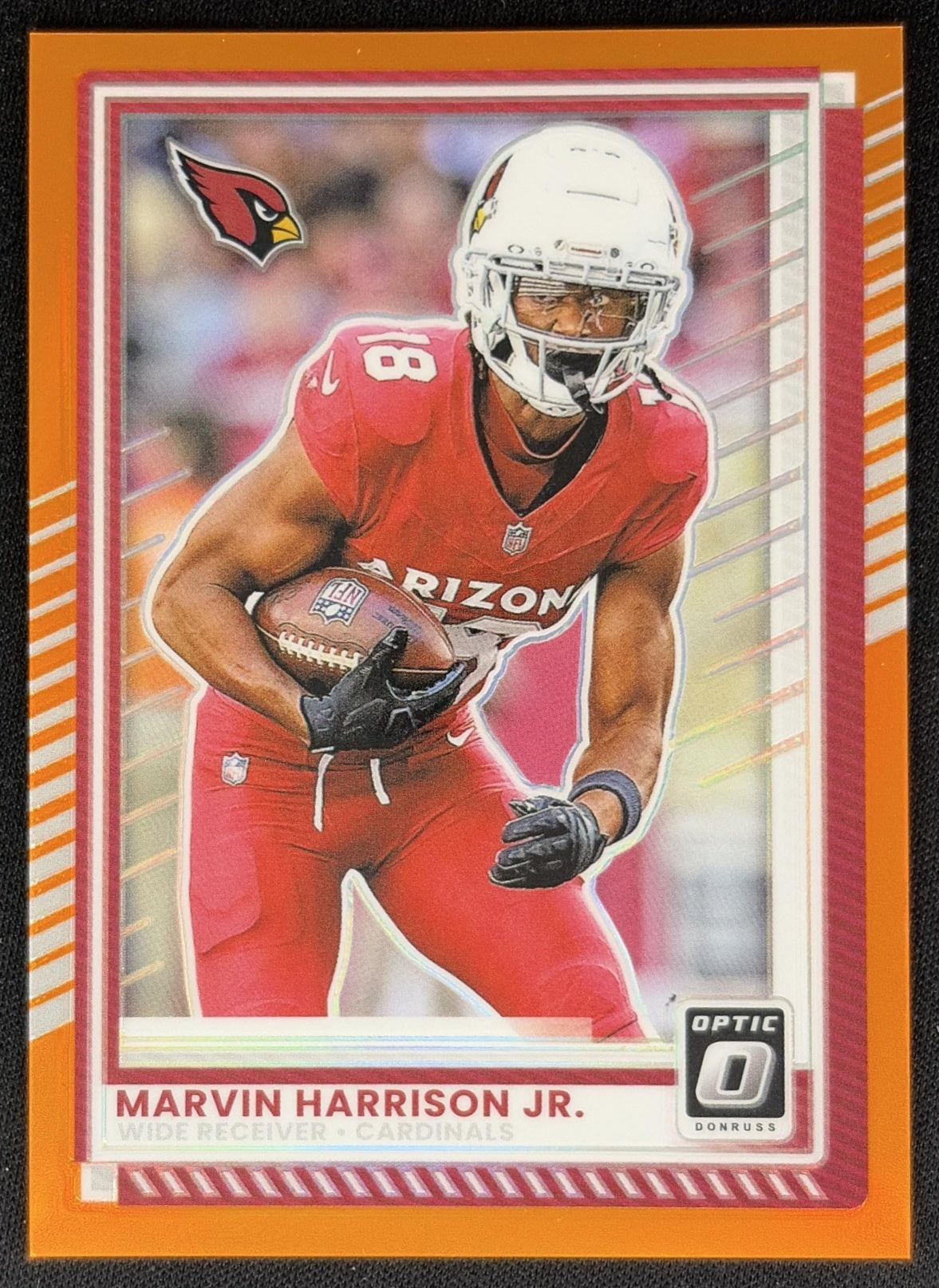 Marvin Harrison Jr. 2025 Panini Donruss Optic Orange Prizm /299 Cardinals