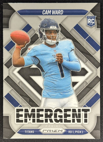 Cam Ward 2025 Panini Prizm Emergent Titans Sports Trading Cards
