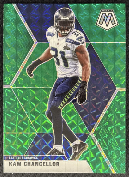Kam Chancellor 2020 Panini Mosaic Prizm Green Seahawks Front