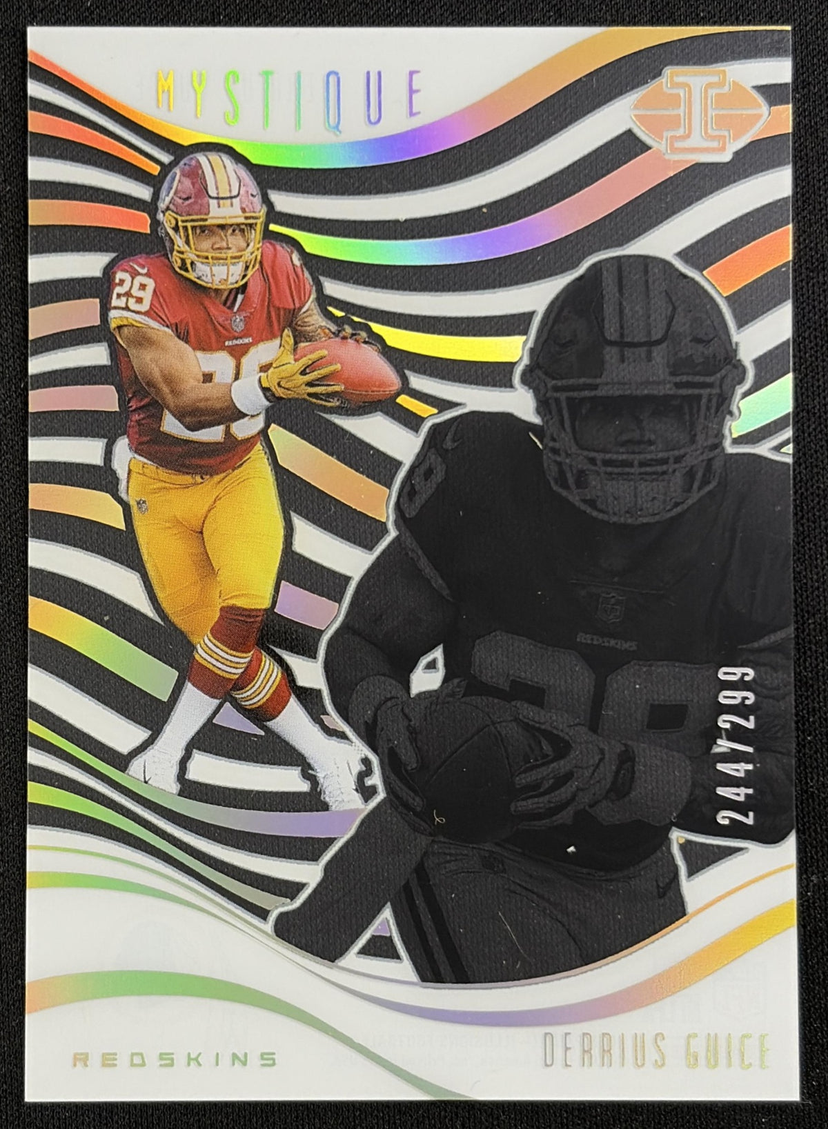 Derrius Guice 2018 Panini Illusions Mystique Gold /299 Redskins