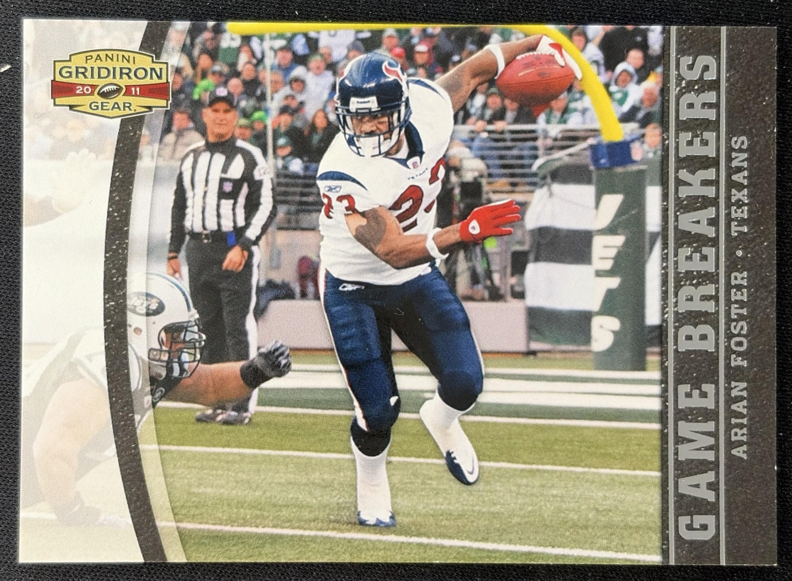 Arian Foster 2011 Panini Gridiron Gear Gamebreakers Silver /250 Texans