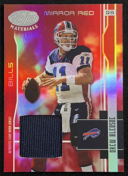 Drew Bledsoe 2003 Leaf Certified Materials Mirror Red /150 Bills Default Title Sports Trading Card