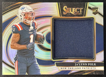 Ja'Lynn Polk 2024 Panini Select Jumbo Rookie Swatch /149 Patriots