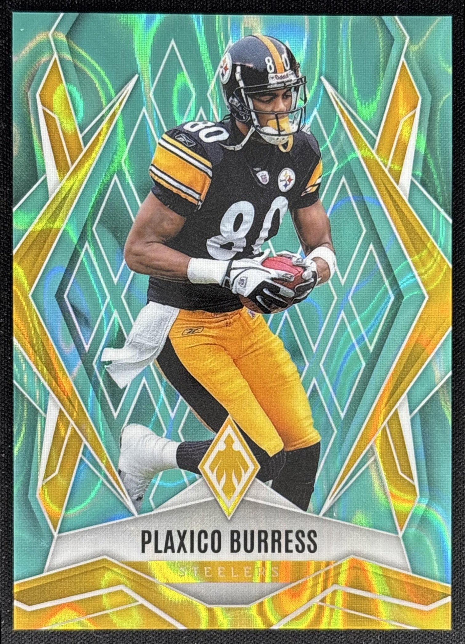 Plaxico Burress 2025 Panini Phoenix Teal Lava Prizm /175 Steelers