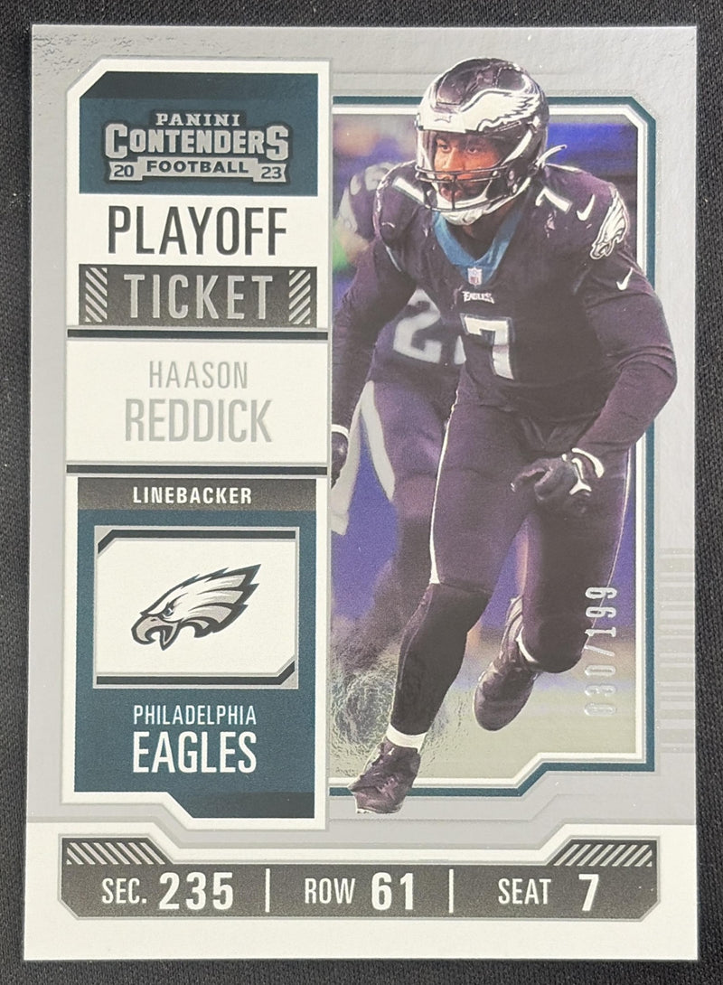 Haason Reddick 2023 Panini Contenders Playoff Ticket /199 Eagles