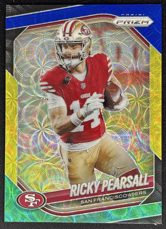 Ricky Pearsall 2025 Panini Prizm Choice Blue Yellow & Green 49ers