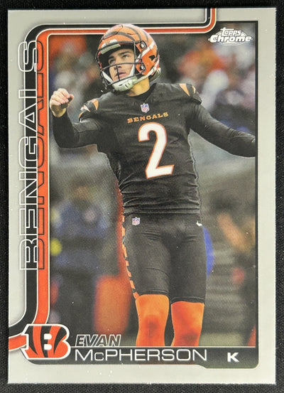 Evan McPherson 2025 Topps Chrome Bengals Default Title