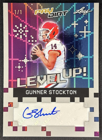 Gunner Stockton 2026 Leaf Paydirt Level Up! Auto Silver 1/1