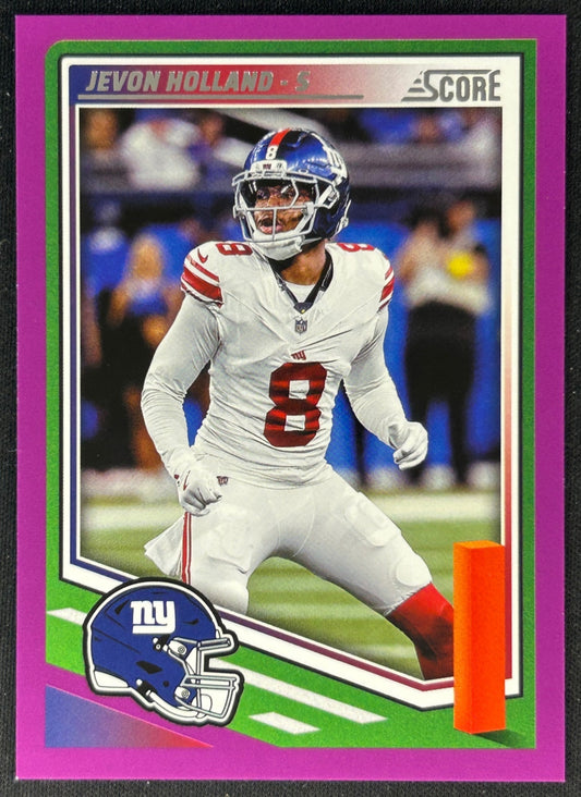 Jevon Holland 2025 Score Purple Giants - Front