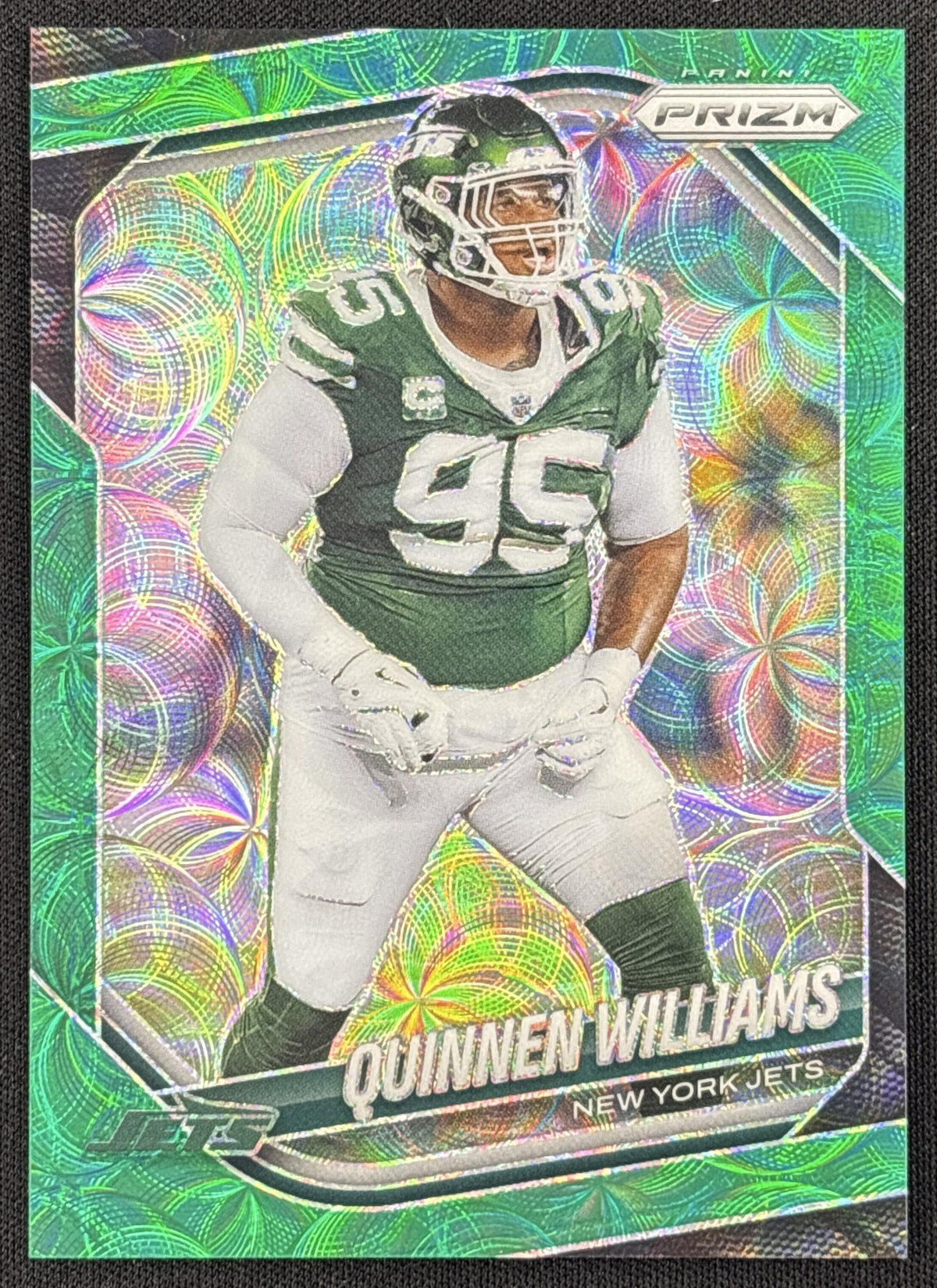 Quinnen Williams 2025 Panini Prizm Green Scope /75 Jets