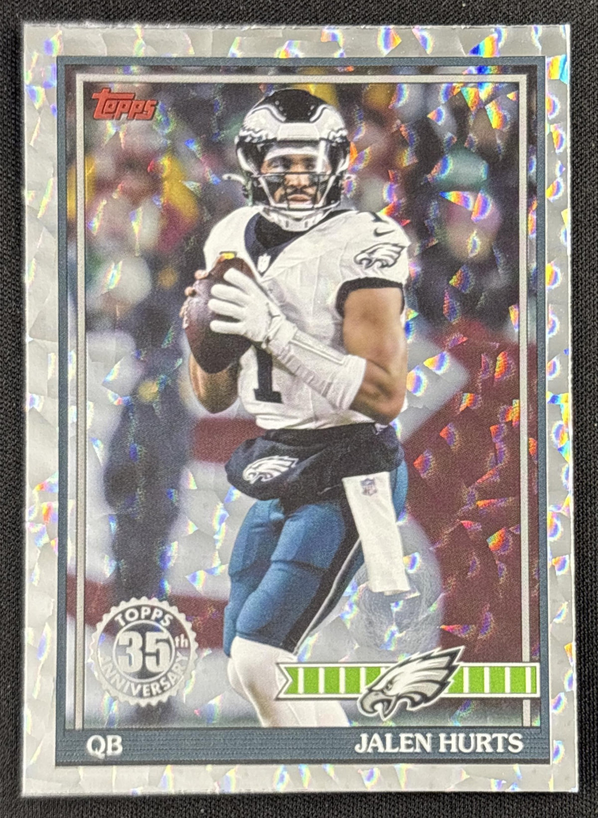 Jalen Hurts 2026 Topps 1991 Crackle Foil Eagles