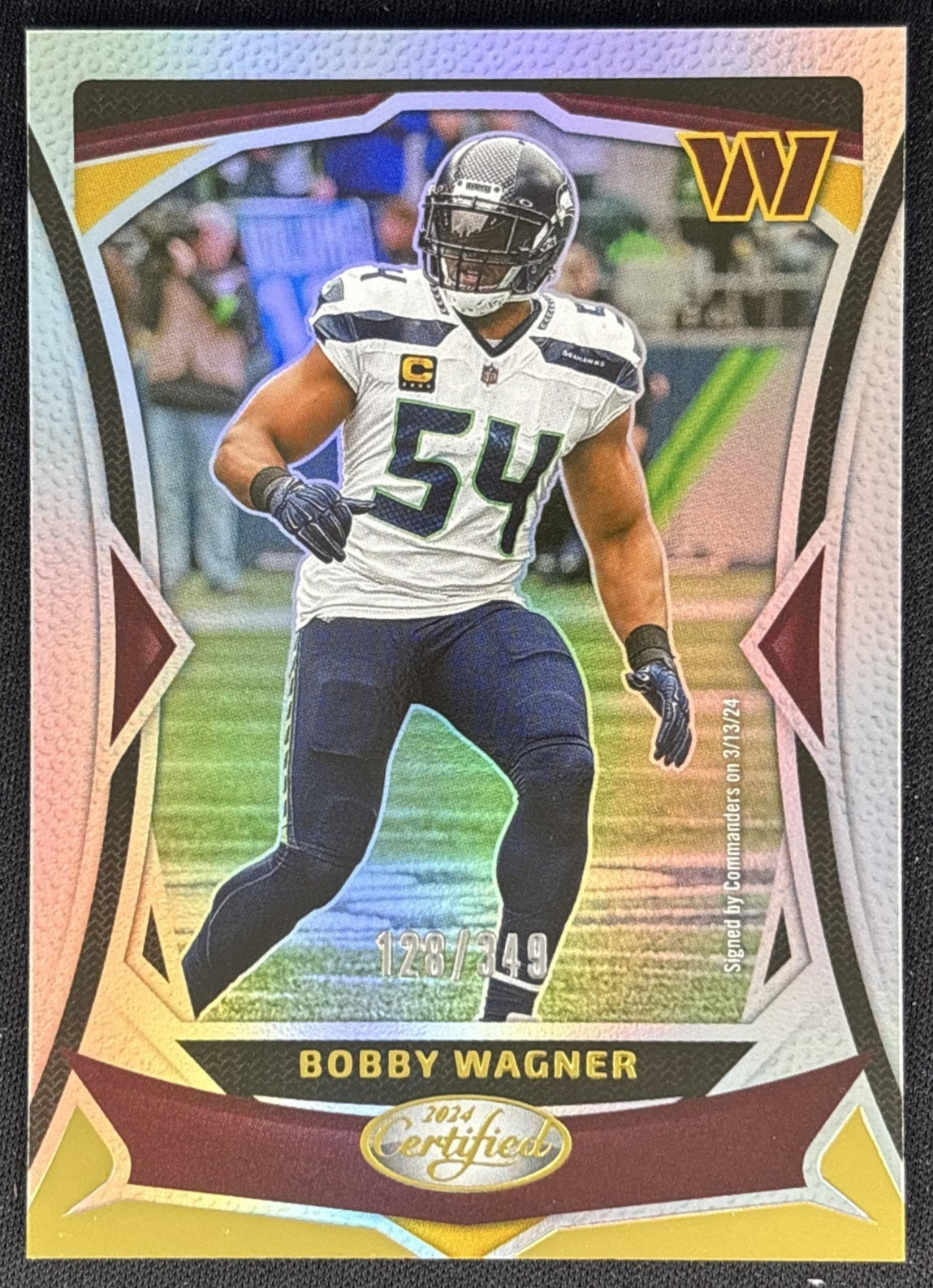 Bobby Wagner 2024 Panini Certified Mirror /349 Commanders front