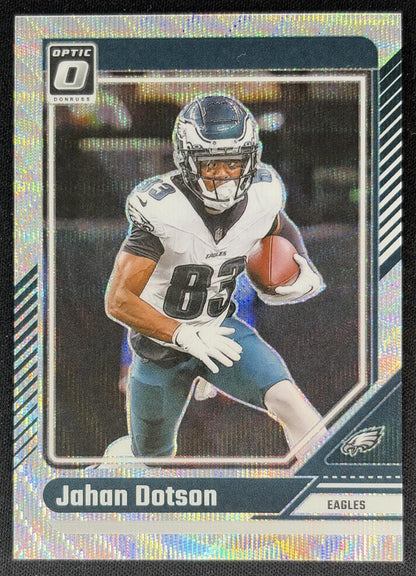 Jahan Dotson 2024 Panini Donruss Optic Wave /300 Eagles front