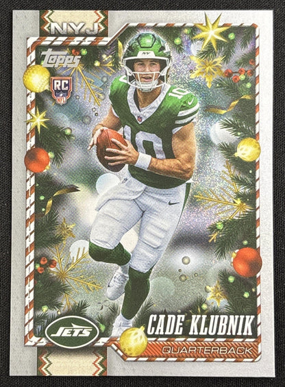 Cade Klubnik 2026 Topps Holiday Glitter Jets | New York Jets