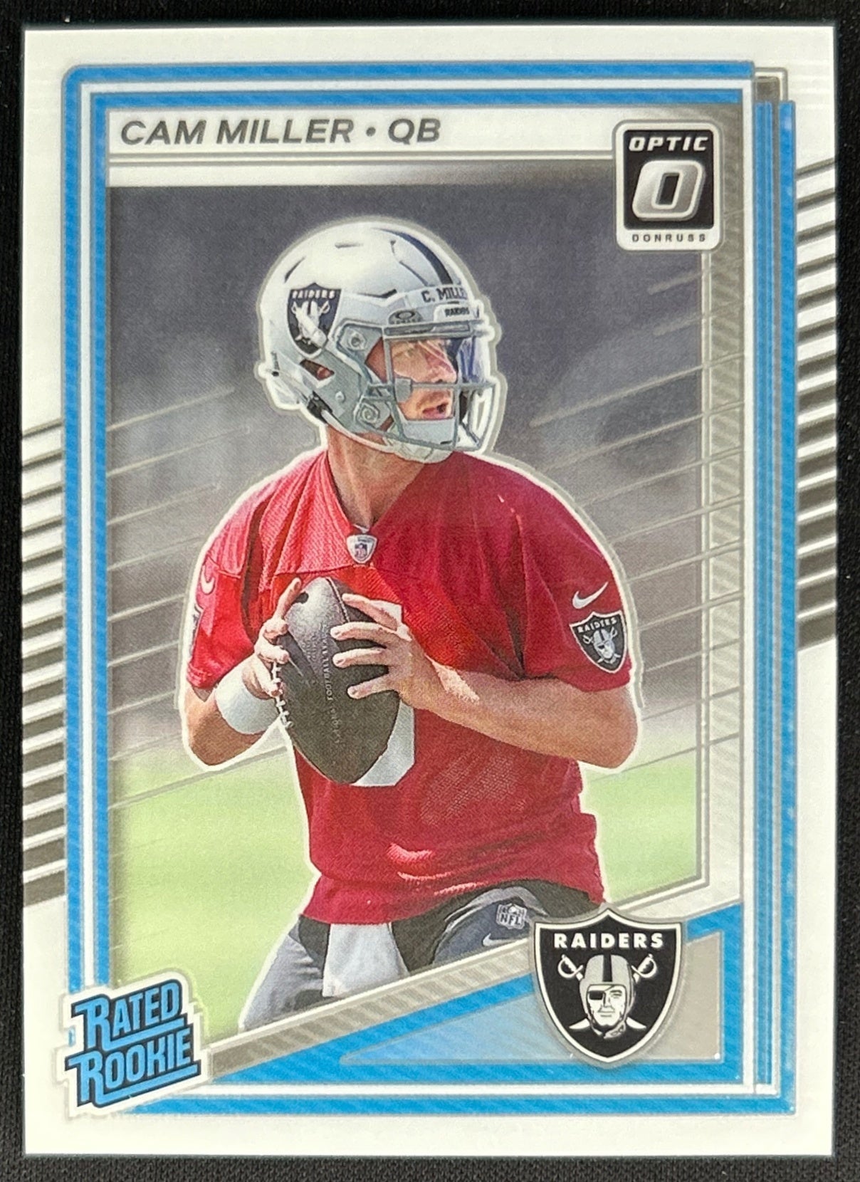Cam Miller 2025 Donruss Optic Rated Rookie Raiders Sports Trading Cards