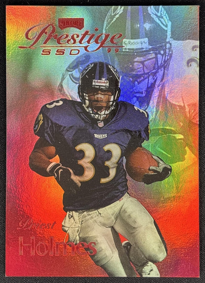 Priest Holmes 1999 Playoff Prestige SSD Spectrum Red /500 Ravens front