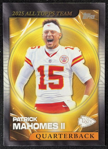 Patrick Mahomes II 2026 Topps 2025 All-Topps Team Chiefs front