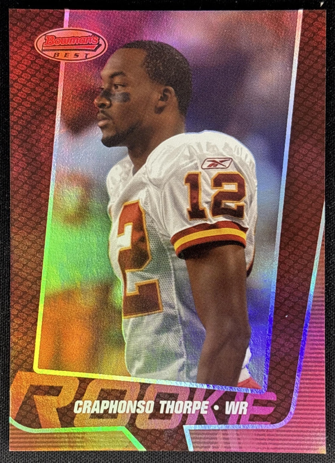 Craphonso Thorpe 2005 Bowman's Best Red /499 Chiefs Sports Trading Card
