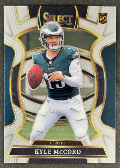 Kyle McCord 2025 Select Concourse Eagles Sports Trading Cards