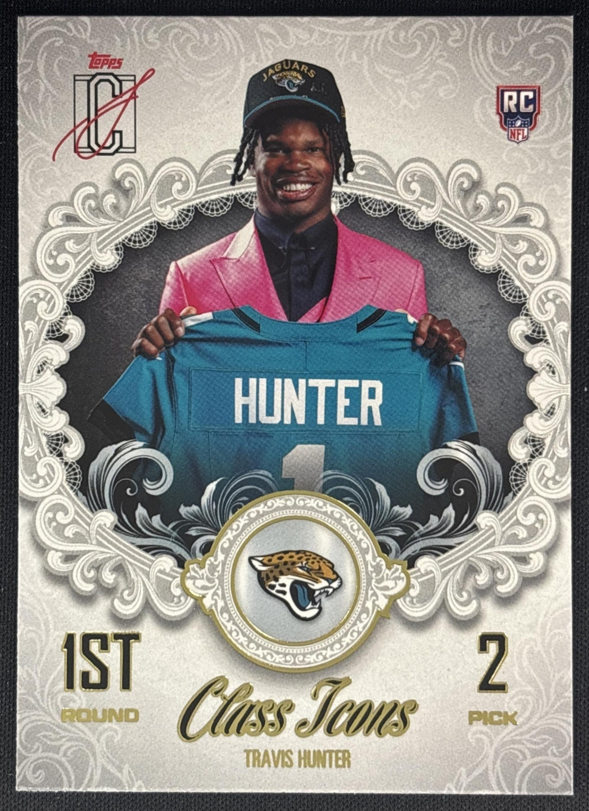 Travis Hunter 2025 Topps Signature Class Icons Jaguars front
