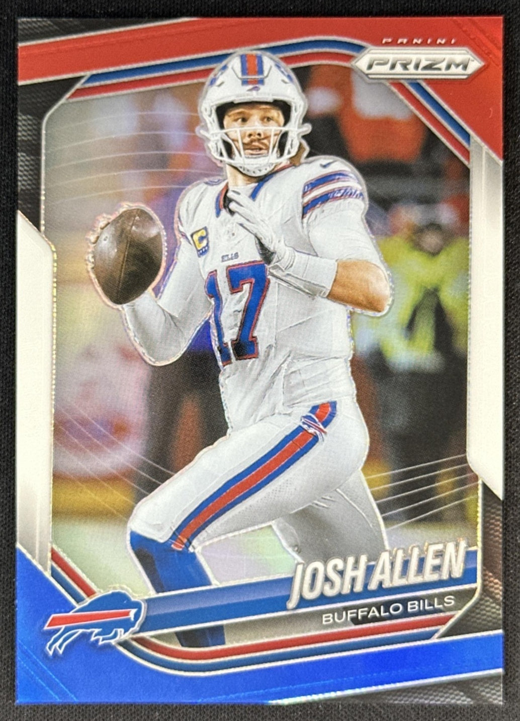 Josh Allen 2025 Panini Prizm Red White & Blue Bills Sports Trading Cards