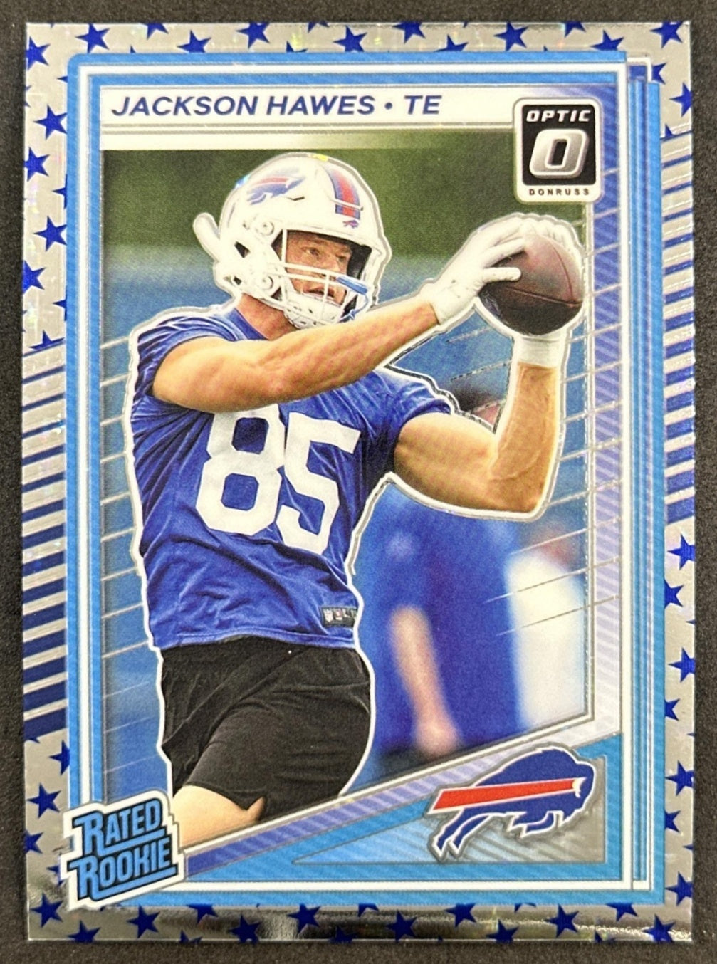 Jackson Hawes 2025 Panini Donruss Optic Rated Rookie Stars Prizm Bills Default Title Sports Trading Cards