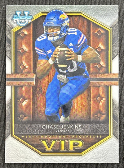 Chase Jenkins 2026 Bowman Very Important Prospects Jayhawks Sports Trading Card