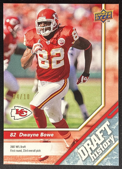 Dwayne Bowe 2009 Upper Deck Draft Edition Platinum /10 Chiefs Default Title Sports Trading Cards
