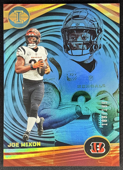 Joe Mixon 2023 Panini Illusions Light Blue Trophy Collection /199 Bengals Sports Trading Cards
