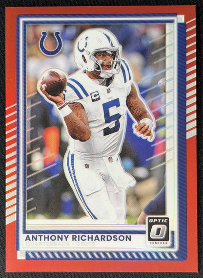 Anthony Richardson 2025 Panini Donruss Optic Red Prizm /149 Colts Default Title Sports Trading Cards