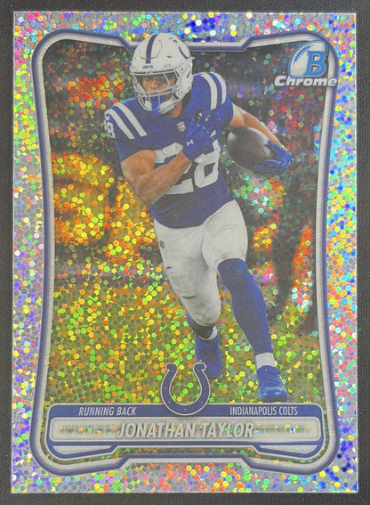 Jonathan Taylor 2026 Bowman Chrome NFL Speckle Refractor Colts