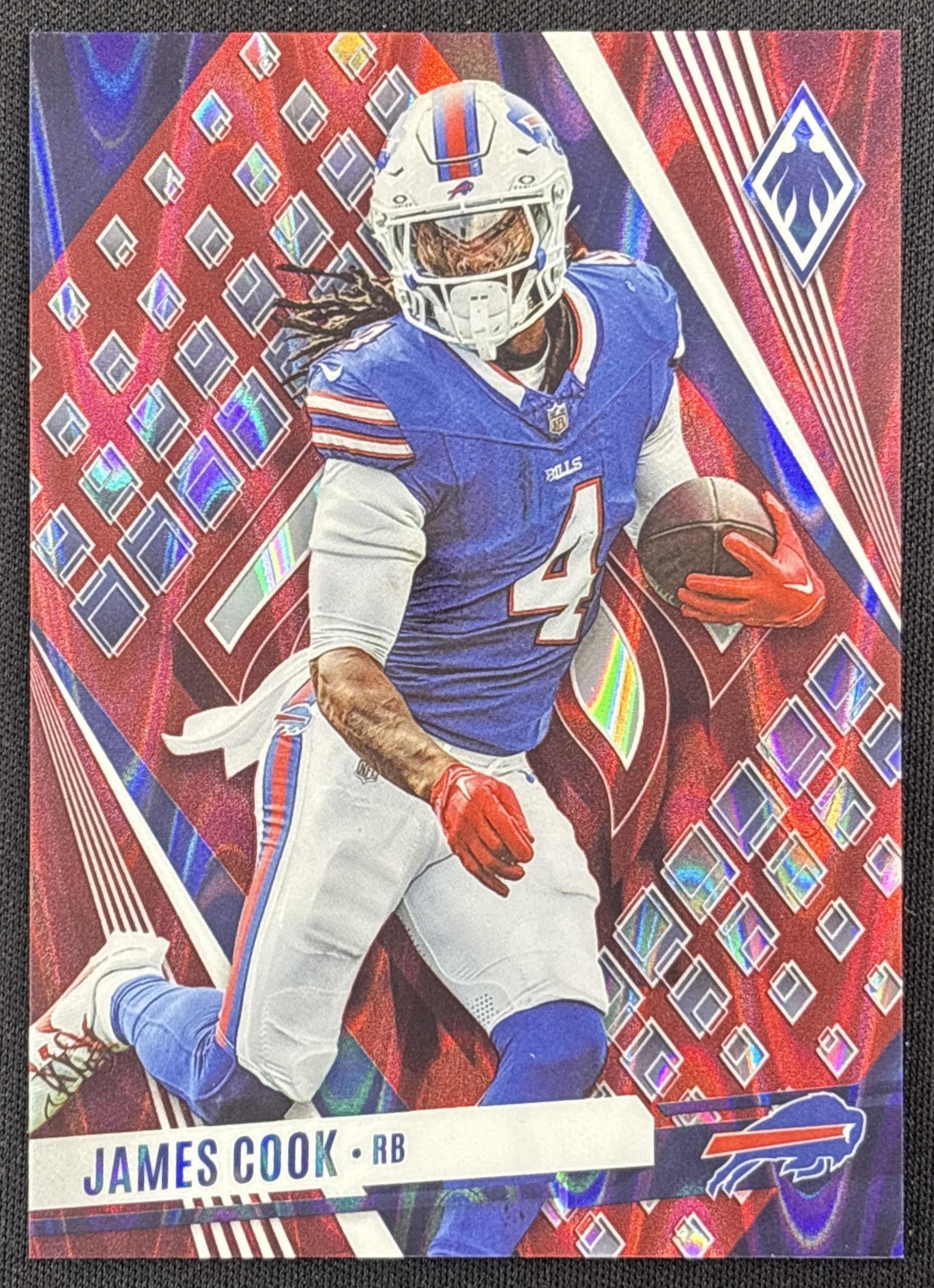 James Cook 2023 Panini Phoenix Red Seismic /199 Bills