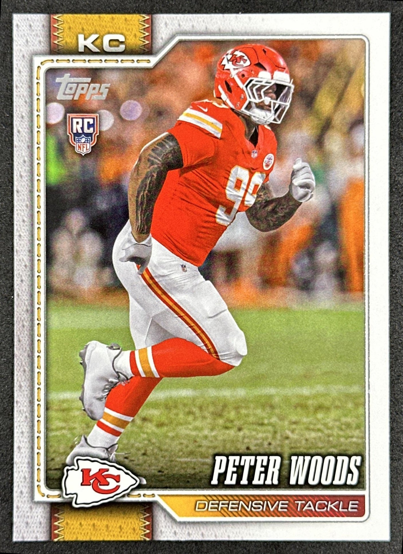 Peter Woods 2026 Topps Flagship Rookie Chiefs Sports Trading Cards