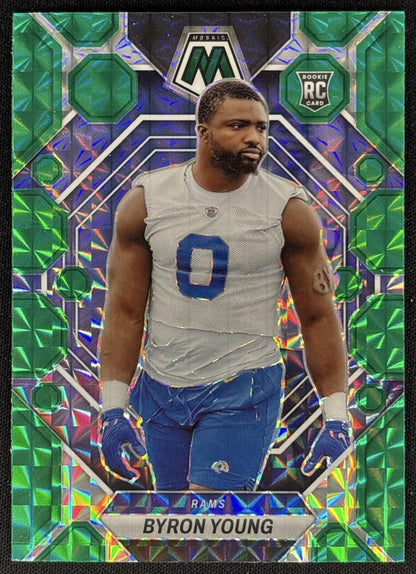 Byron Young 2023 Panini Mosaic Green Mosaic Rams Sports Trading Cards