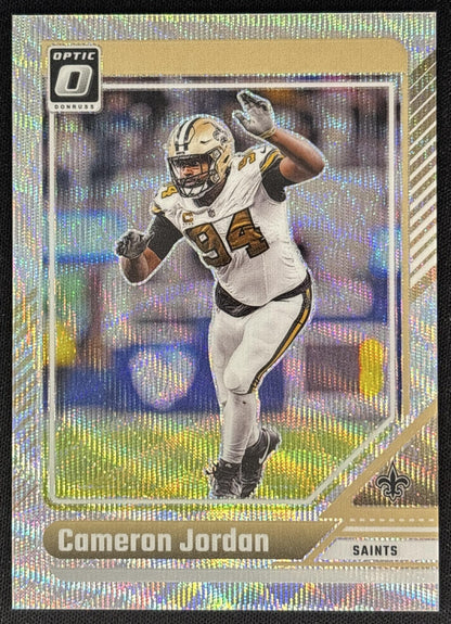 Cameron Jordan 2024 Panini Donruss Optic Wave /300 Saints Sports Trading Cards