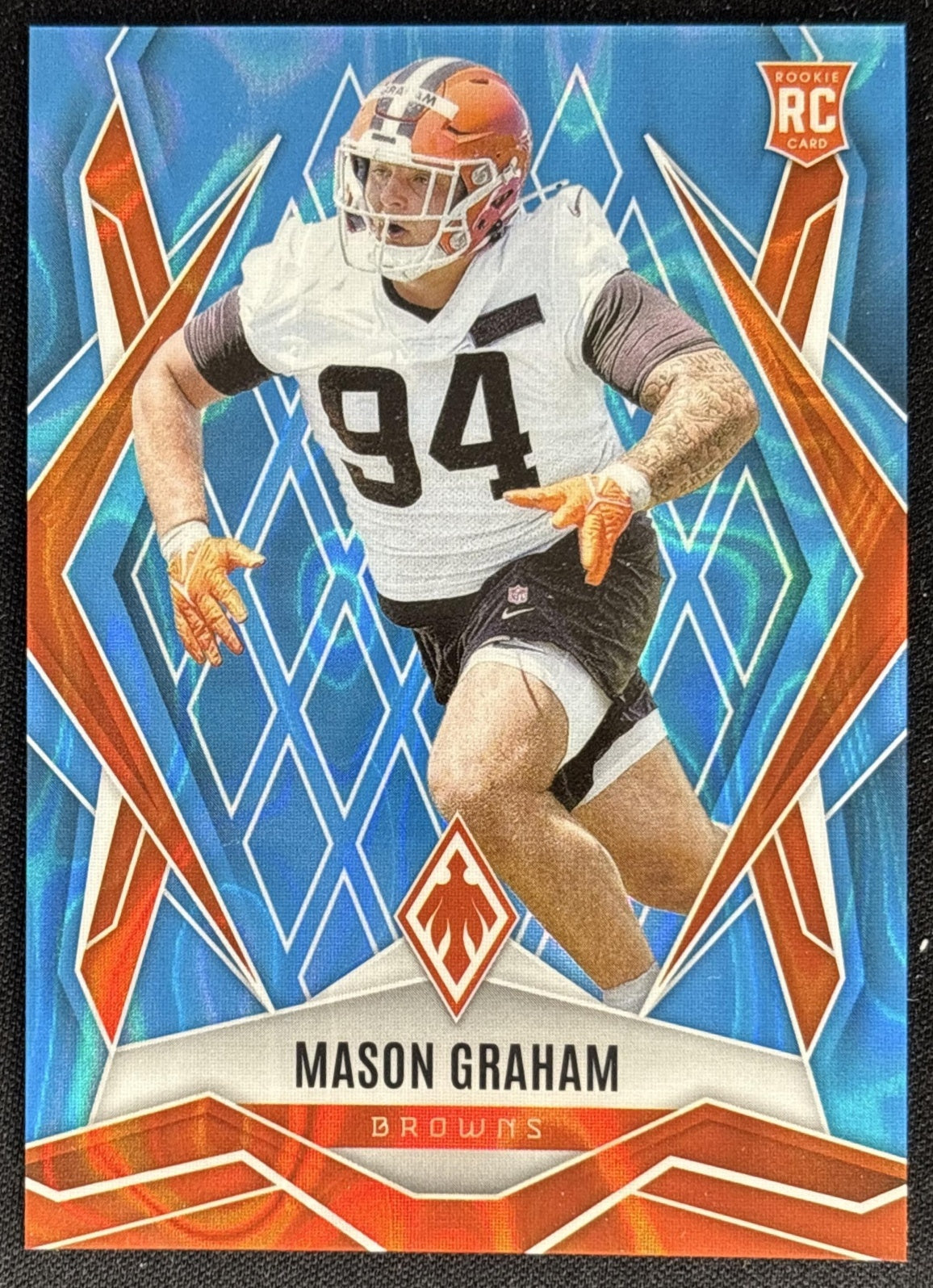 Mason Graham 2025 Panini Phoenix Light Blue Lava Prizm /325 Browns