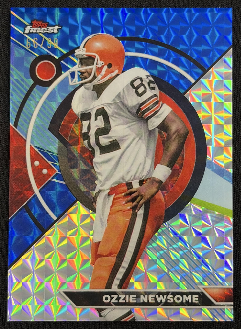 Ozzie Newsome 2023 Topps Composite Finest Blue Geometric Refractor /99 Browns