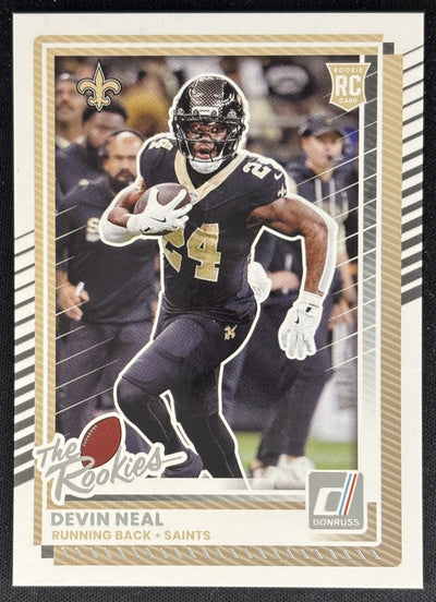 Devin Neal 2025 Panini Donruss Rookies & Highlights Saints Sports Trading Cards