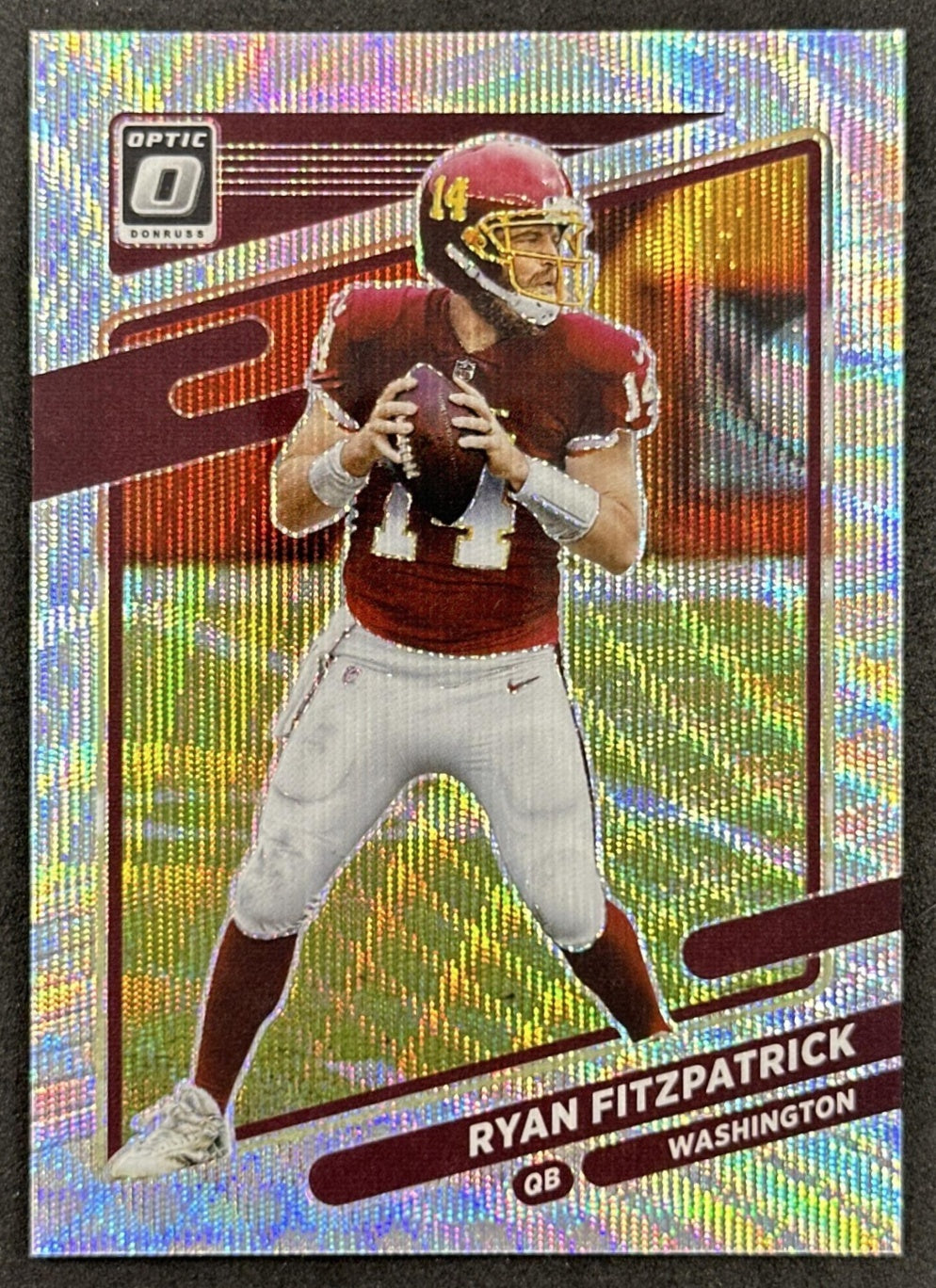 Ryan Fitzpatrick 2021 Panini Donruss Optic Aqua /299 Default Title Sports Trading Cards