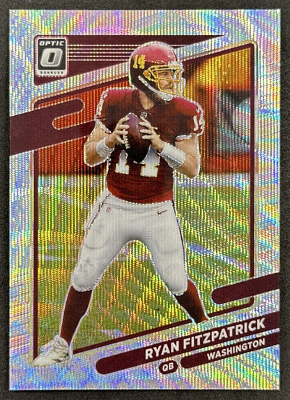 Ryan Fitzpatrick 2021 Panini Donruss Optic Aqua /299 Default Title Sports Trading Cards