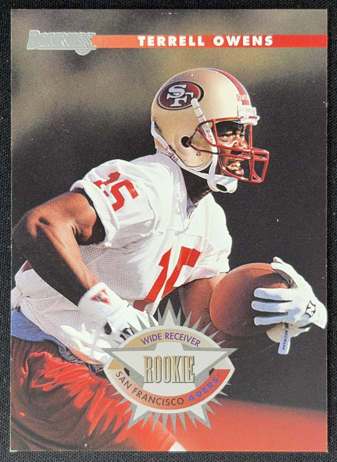 Terrell Owens 1996 Donruss 49ers front
