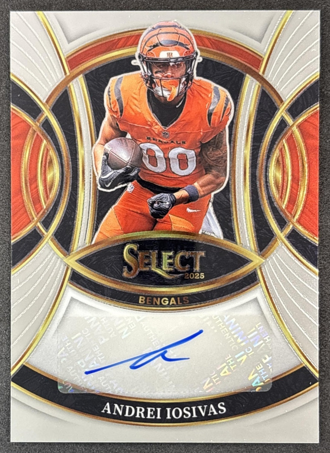 Andrei Iosivas 2025 Panini Select Signatures Bengals