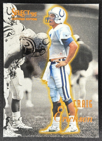 Craig Erickson 1995 Pinnacle Select Certified Colts