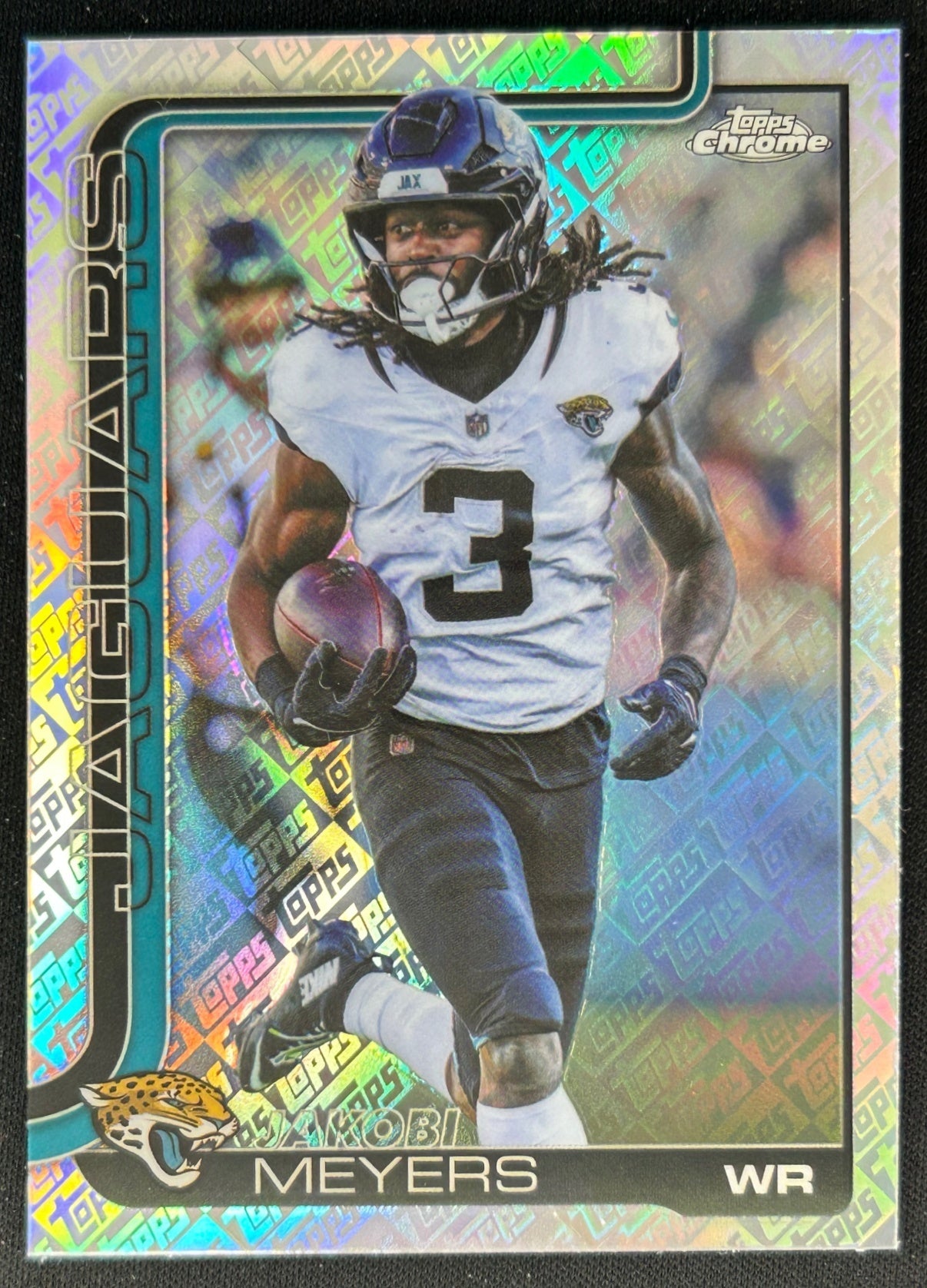 Jakobi Meyers 2025 Topps Chrome Topps Logo Refractor Jaguars