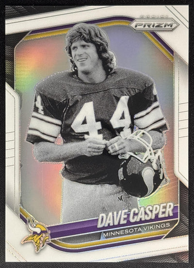 Dave Casper 2025 Panini Prizm White /35 Vikings Default Title Sports Trading Cards