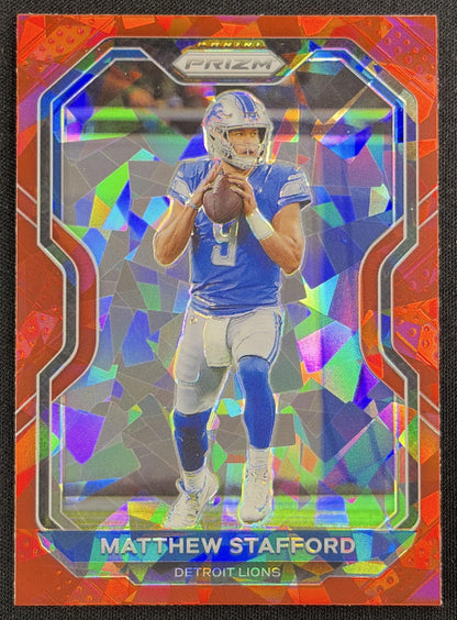 Matthew Stafford 2020 Panini Prizm Red Ice Lions