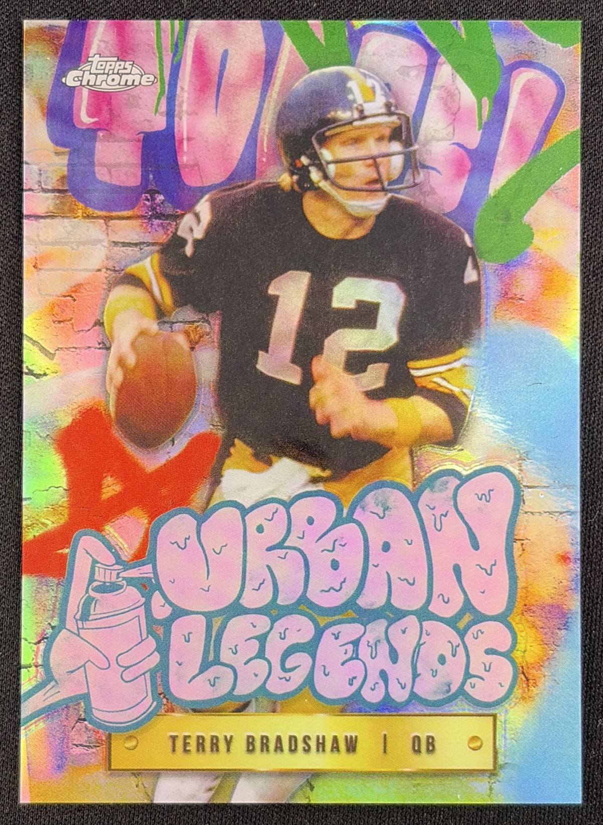 Terry Bradshaw 2024 Topps Chrome Urban Legends Steelers